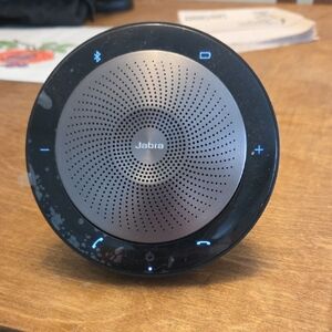 Jabra Black and Silver Portable Bluetooth Speaker